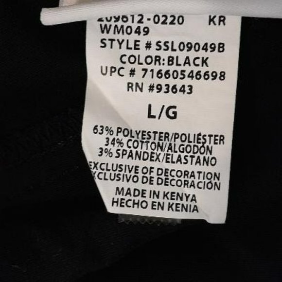 🍒 ScrubStar Black Tie Front Scrub Pant L - Picture 5 of 6